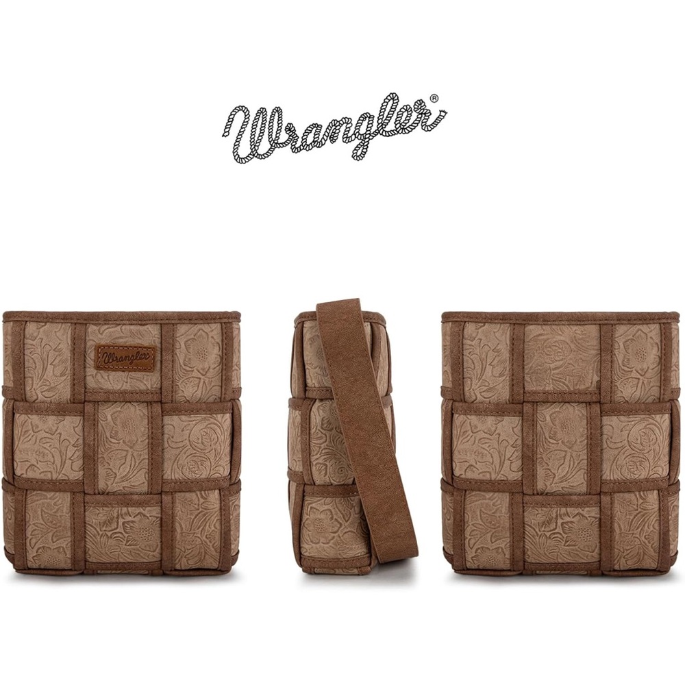 Wrangler Floral Embossed Crossbody Bag - Picture 3 of 6
